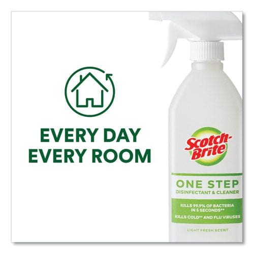 Scotch-Brite One Step Disinfectant And Cleaner Light Fresh Scent 28 Oz Spray Bottle - School Supplies - Scotch-Brite™