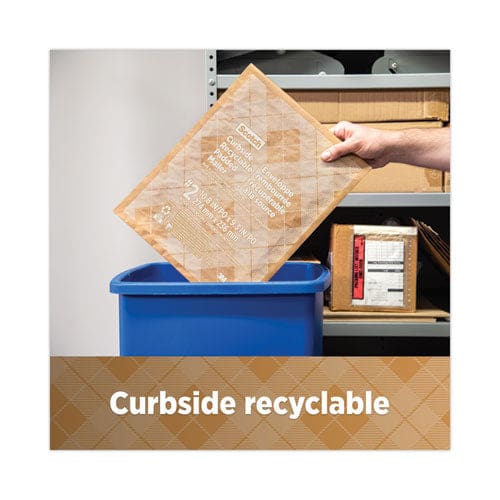 Scotch Curbside Recyclable Padded Mailer #2 Bubble Cushion Self-adhesive Closure 11.25 X 12 Natural Kraft 100/carton - Office - Scotch™