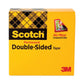 Scotch Double-sided Tape 1 Core 0.5 X 75 Ft Clear - Office - Scotch®