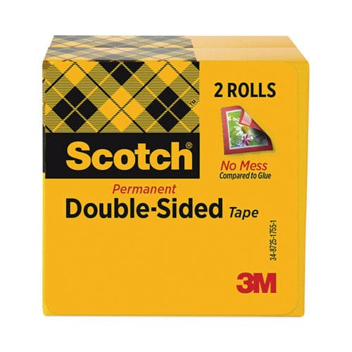 Scotch Double-sided Tape 3 Core 0.5 X 36 Yds Clear 2/pack - Office - Scotch®