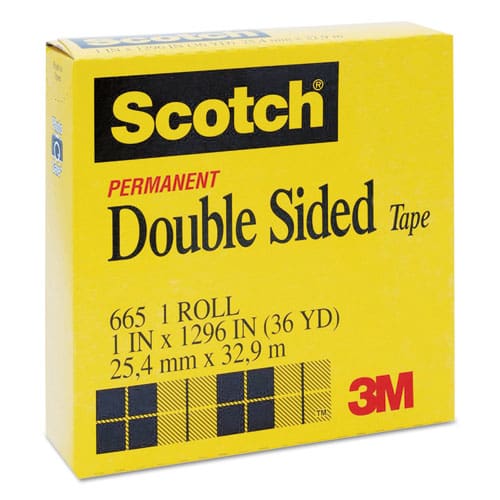 Scotch Double-sided Tape 3 Core 0.5 X 36 Yds Clear - Office - Scotch®