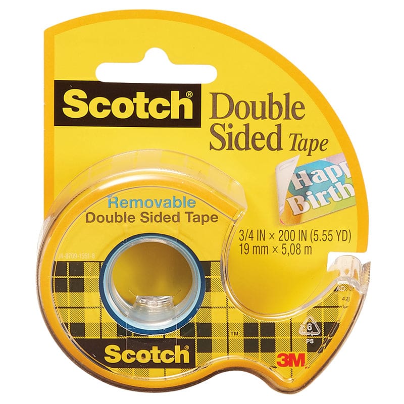 Scotch Double Sided Tape 3/4X200In (Pack of 10) - Tape & Tape Dispensers - 3M Company