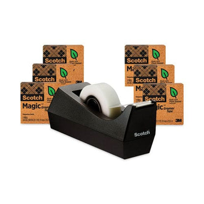 Scotch Magic Greener Tape With C38 Dispenser 1 Core 0.75 X 75 Ft Clear 6/pack - School Supplies - Scotch®