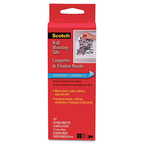 Scotch Precut Foam Mounting Squares Removable Double-sided Holds Up To 0.33 Lb (2 Squares) 1 X 1 White 16/pack - School Supplies - Scotch®