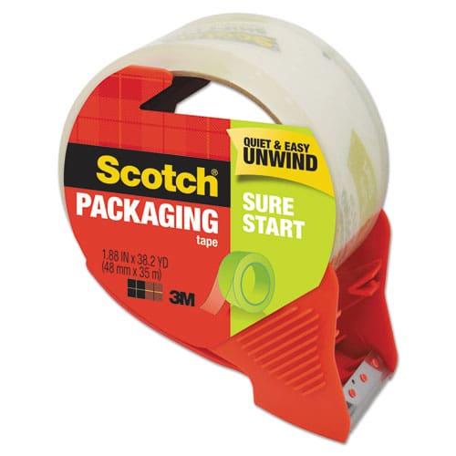 Scotch Sure Start Packaging Tape For Dp1000 Dispensers 1.5 Core 1.88 X 75 Ft Clear 6/pack - Office - Scotch®