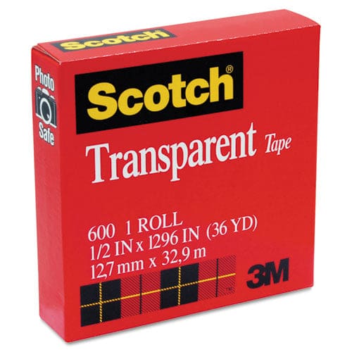 Scotch Transparent Tape 1 Core 0.5 X 36 Yds Transparent - School Supplies - Scotch®