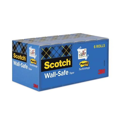 Scotch Wall-safe Tape 1 Core 0.75 X 66.66 Ft Clear 6/pack - School Supplies - Scotch®