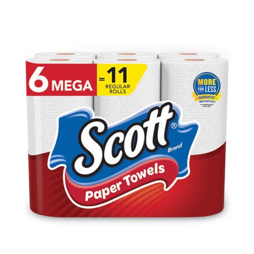 Scott Choose-a-size Mega Kitchen Roll Paper Towels 1-ply 102/roll 6 Rolls/pack 4 Packs/carton - School Supplies - Scott®