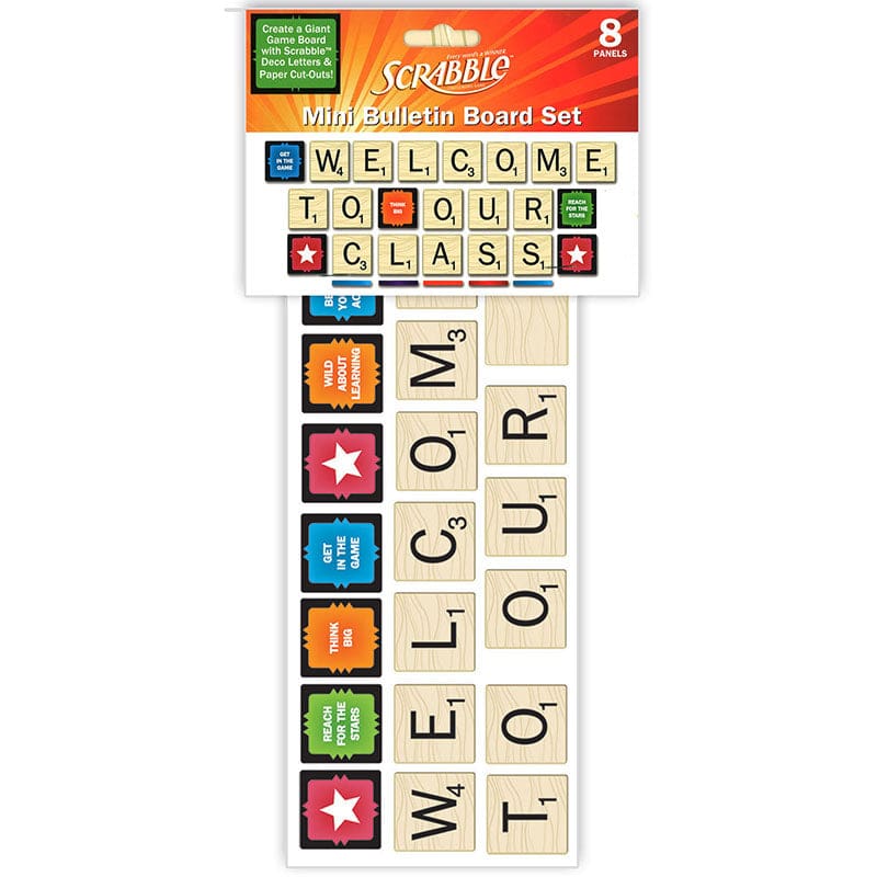 Scrabble Welcome To Our Class Mini Bbs (Pack of 6) - Classroom Theme - Eureka