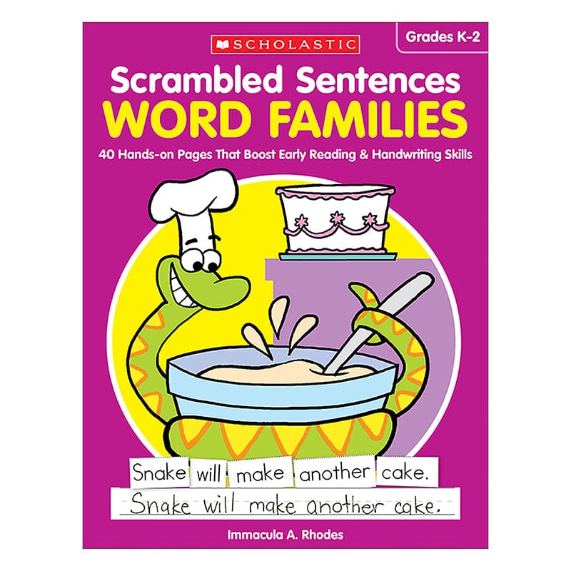 Scrambled Sentences Word Families (Pack of 6) - Word Skills - Scholastic Teaching Resources