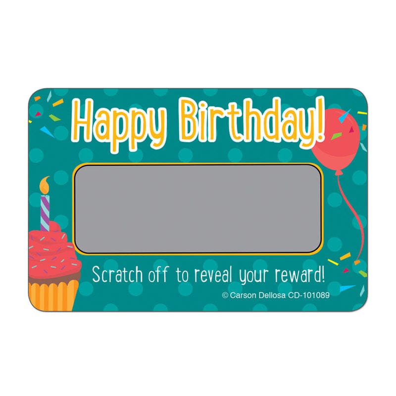 Scratch Off Awards Happy Birthday (Pack of 12) - Awards - Carson Dellosa Education