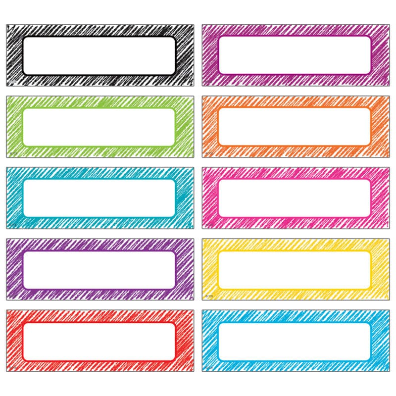 Scribble Labels Magnetic Accents (Pack of 6) - Whiteboard Accessories - Teacher Created Resources