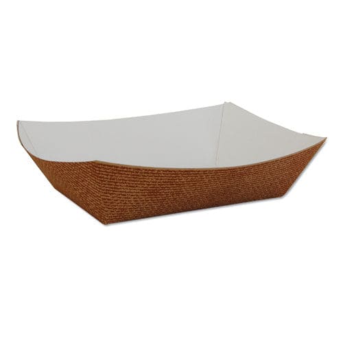 SCT Hearthstone Food Trays 0.25 Lb Capacity 4 X 2.68 X 1.04 Brown Paper 1,000/carton - Food Service - SCT®