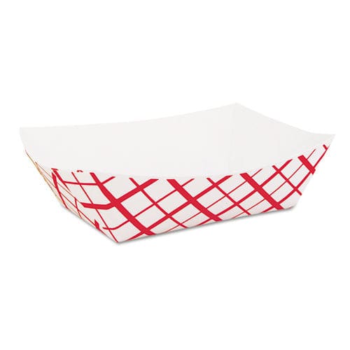SCT Paper Food Baskets 2 Lb Capacity Red/white Paper 1,000/carton - Food Service - SCT®