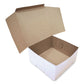 SCT White One-piece Non-window Bakery Boxes 10 X 10 X 5 White/kraft Paper 100/bundle - Food Service - SCT®