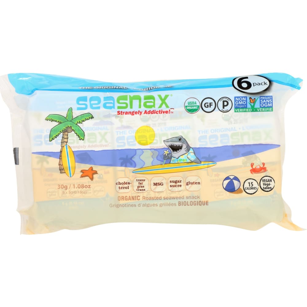 SEA SNAX: Snack Seaweed Roasted Extra Virgin Olive Oil 1.08 oz - Grocery > Snacks - SEA SNAX