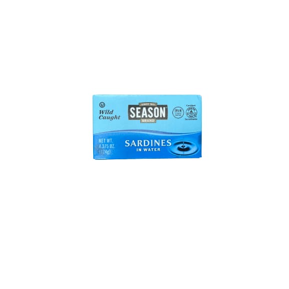 Season Season Salted Sardines in Water, 4.375 oz