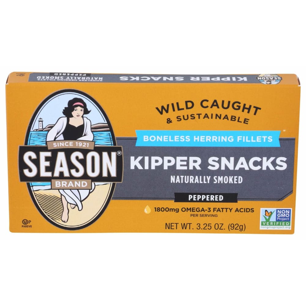 SEASONS SEASONS Kipper Snacks Peppered, 3.25 oz