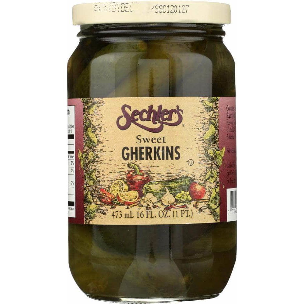 Sechlers Sechlers Pickles Sweet Gherkins , 16 oz