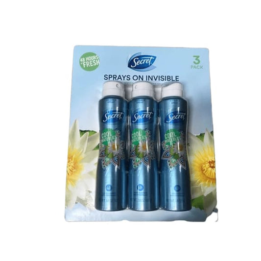 Secret Invisible Cool Waterlily Antiperspirant and Deodorant for Women, 3 pk./3.8 oz. - ShelHealth.Com