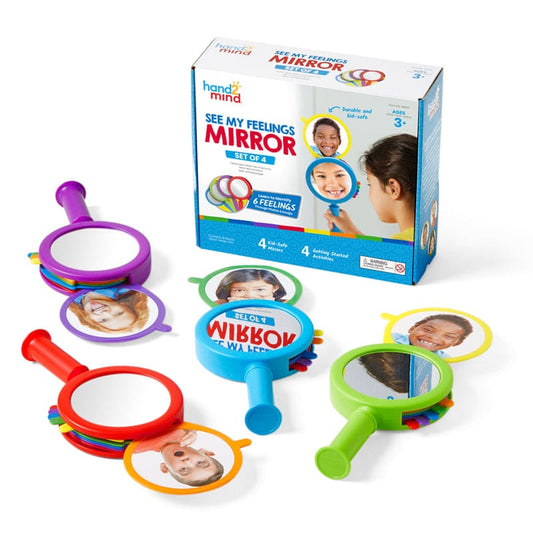 See My Feelings Mirrors Set Of 4 - Mirrors - Learning Resources