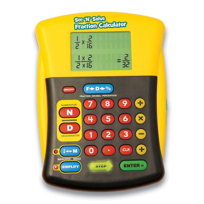 See N Solve Fraction Calculator - Calculators - Learning Resources