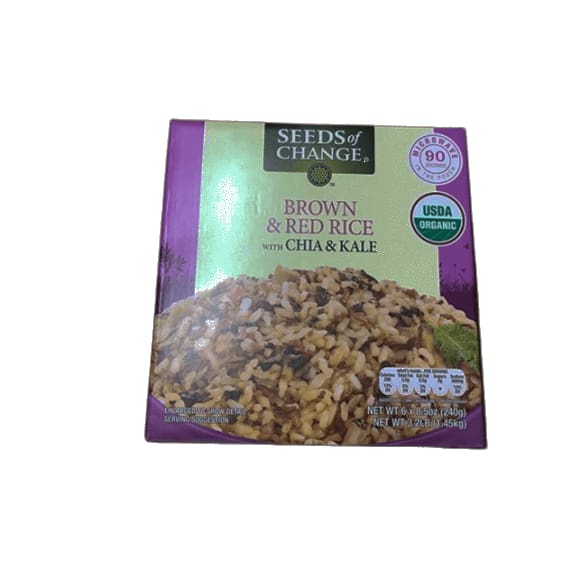 SEEDS OF CHANGE Organic Brown & Red Rice, 8.5oz (Pack of 6) - ShelHealth.Com