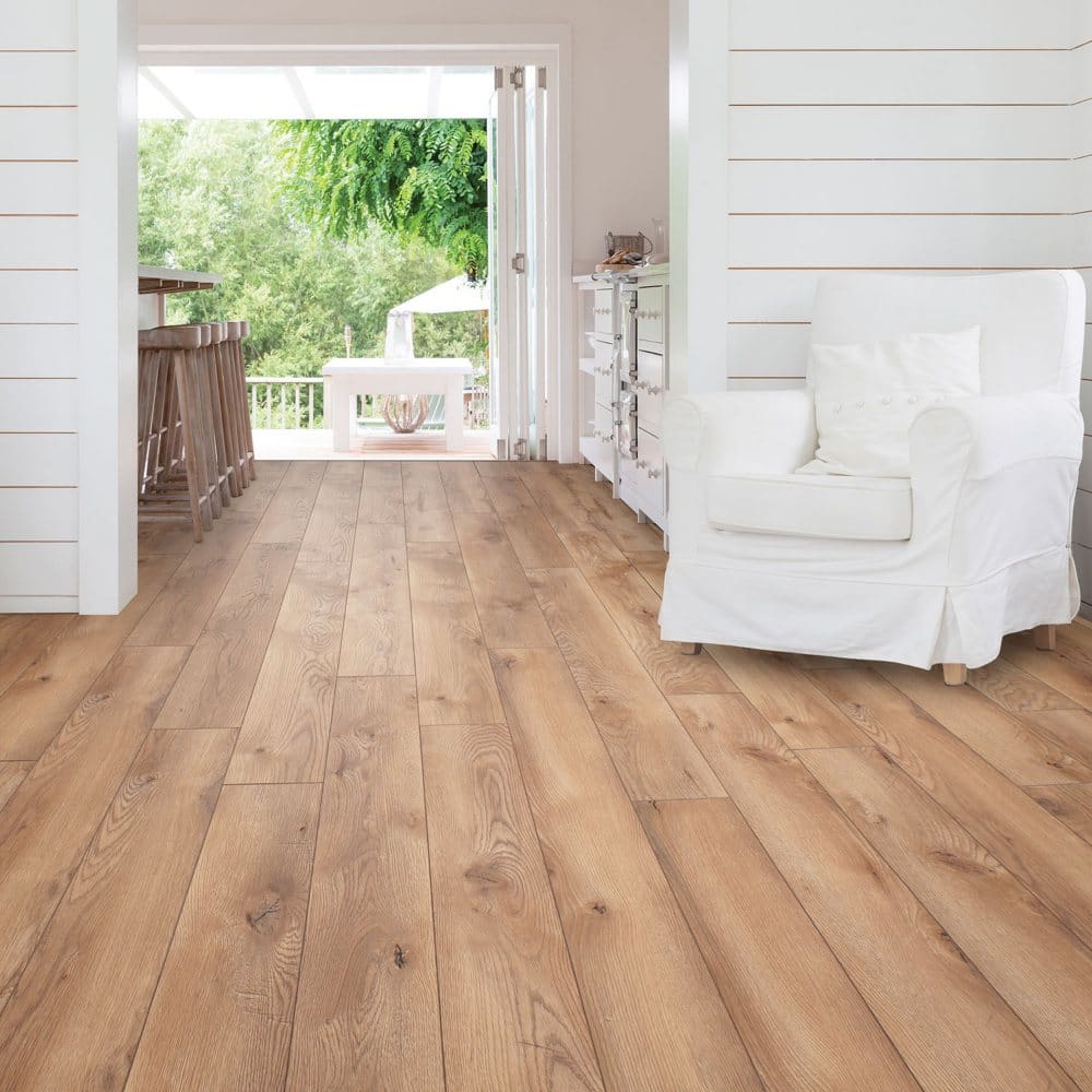 Select Surfaces Heritage Oak SpillDefense Laminate Flooring 2 Pack (24.68 sq. ft. total) - Laminate Flooring - Select Surfaces