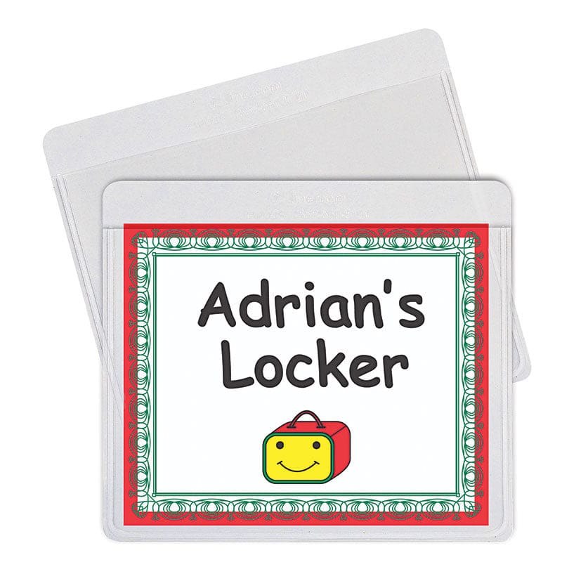 Self Adhesive Labeling Pockets (Pack of 6) - Name Tags - C-Line Products Inc