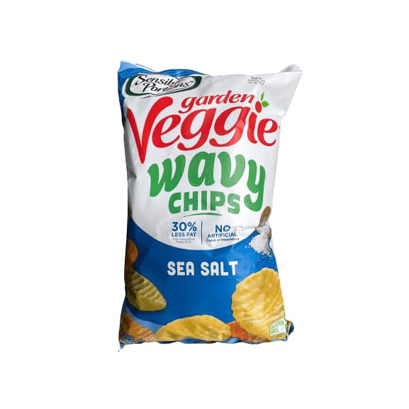 Sensible Portions Garden Veggie Wavy Chips Sea Salt, 20 oz. ShelHealth