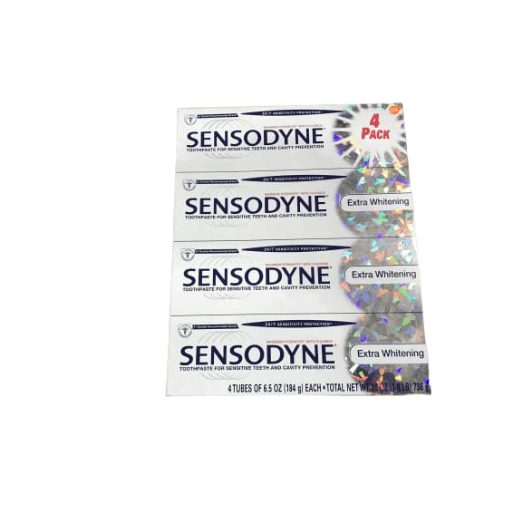 Sensodyne Extra Whitening Toothpaste 4pk 6.5 Oz Each. - ShelHealth.Com