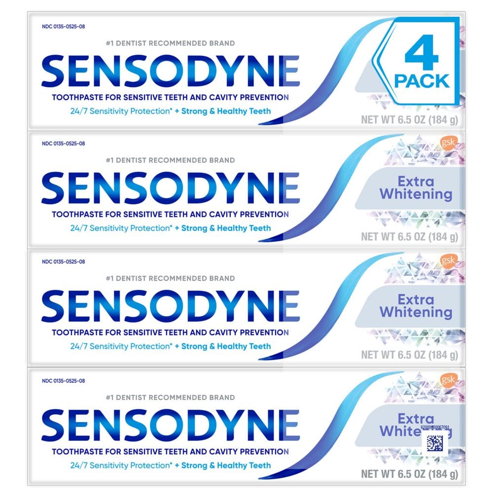 Sensodyne Extra Whitening Toothpaste (6.5 oz. 4 pk.) - Oral Care - Sensodyne Extra