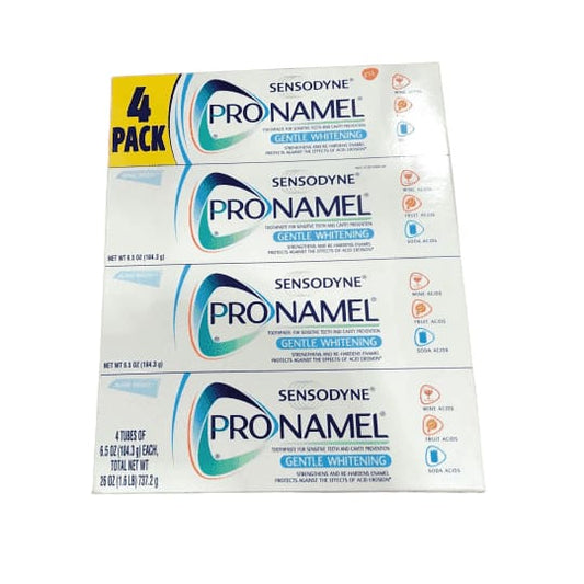 Sensodyne Gentle Whitening Toothpaste/ 4x 6.5oz Large Size for Sensitive Teeth - ShelHealth.Com