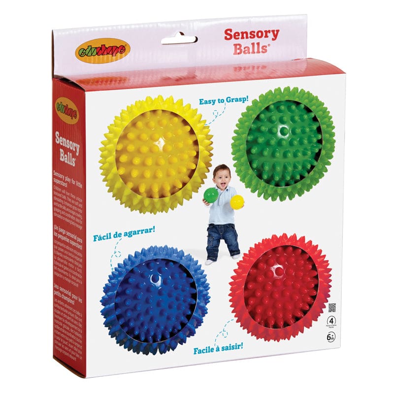 Sensory Ball 4In Set Of 4 - Hands-On Activities - Edushape