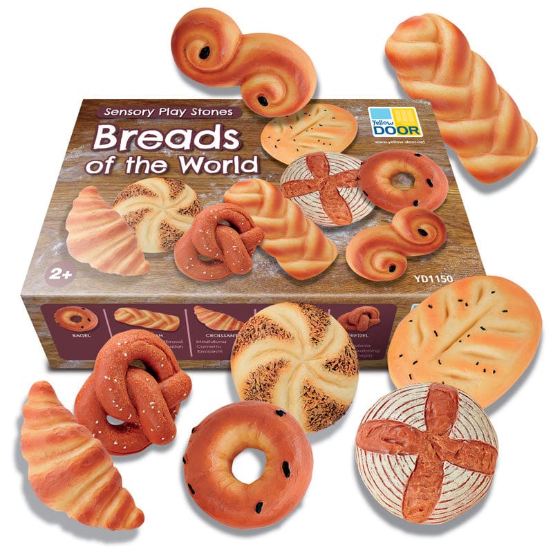 Sensory Play Stones Breads Of The World - Play Food - Yellow Door Us LLC