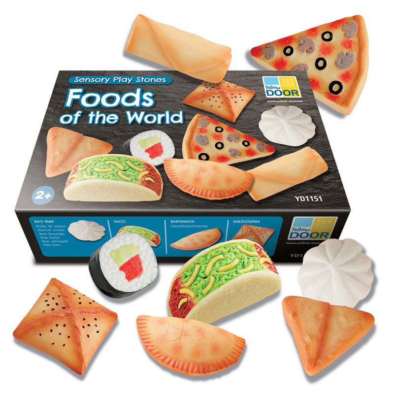 Sensory Play Stones Foods Of The World - Play Food - Yellow Door Us LLC