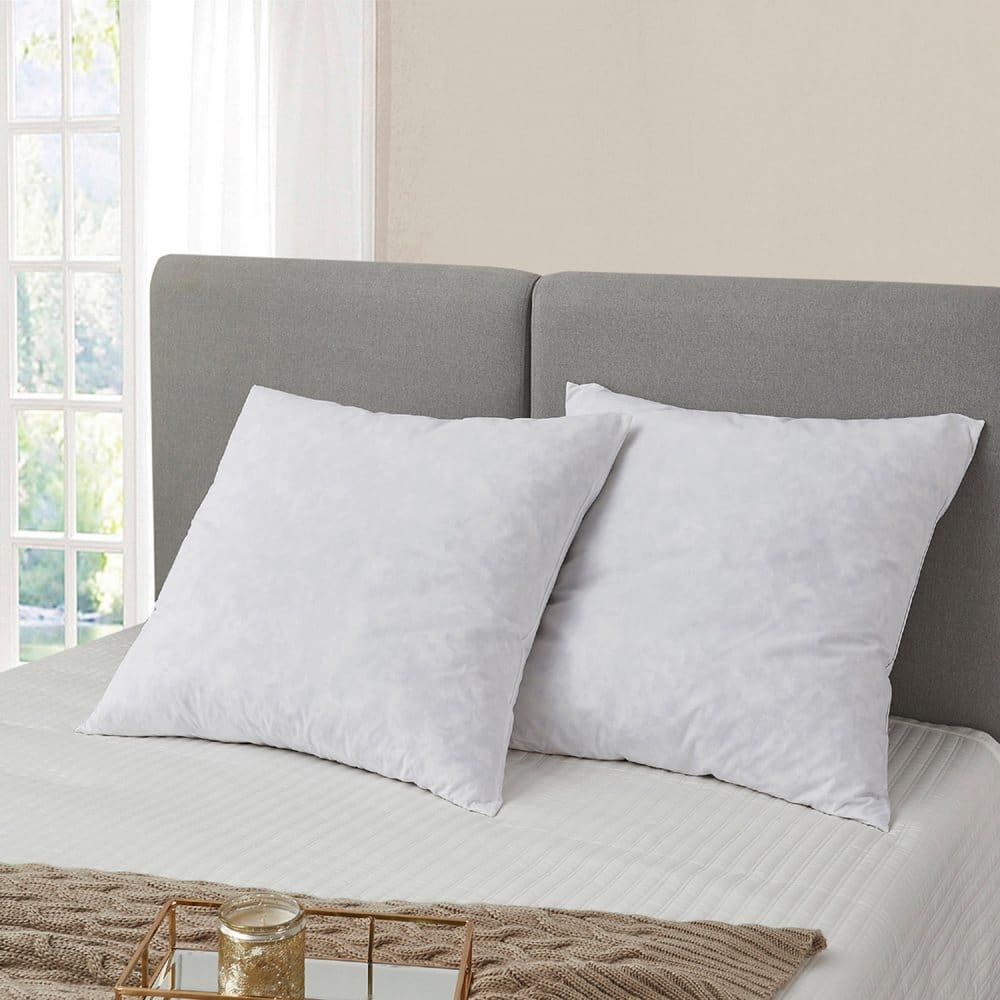 Serta Euro 26 x 26 Square Feather Pillow Insert 2 Pack - Decorative Pillows - Serta