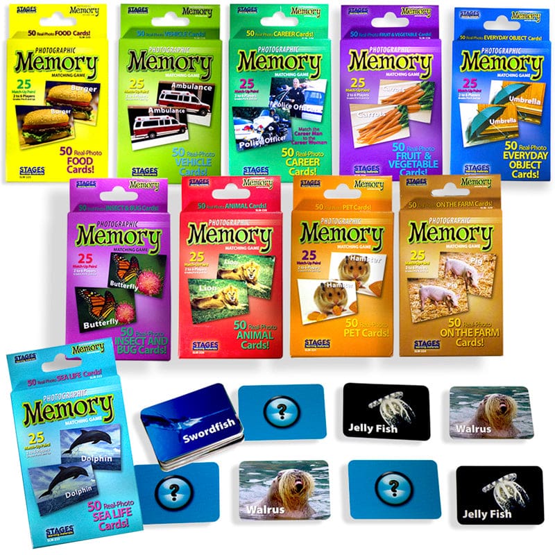 Set Of 10 Memory Games - Games - Stages Learning Materials