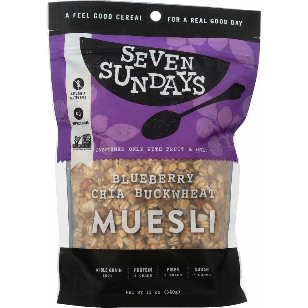 Seven Sundays Seven Sundays Muesli Blueberry Chia Buckwheat, 12 Oz