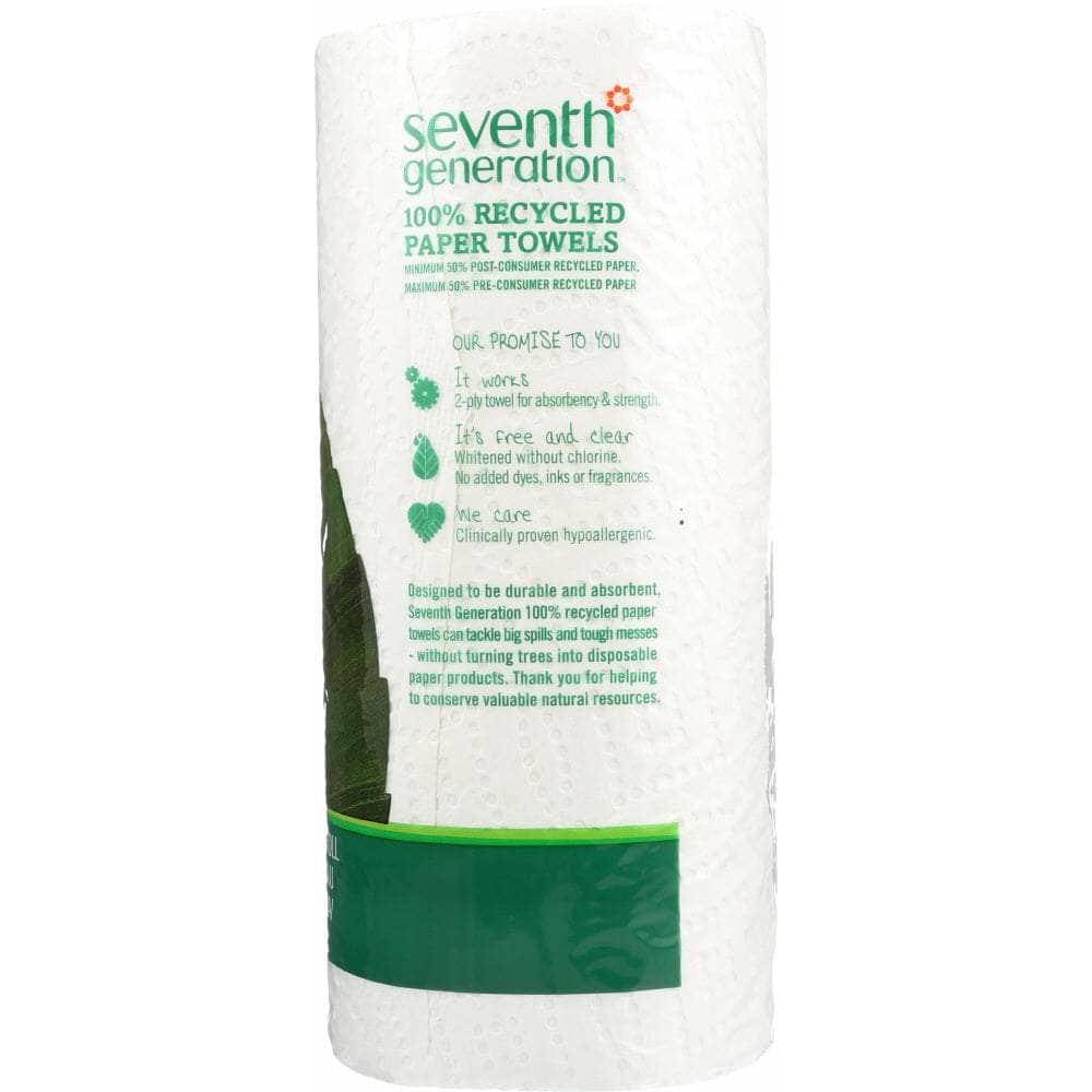 SEVENTH GENERATION Household Products > PAPER TOWELS SEVENTH GENERATION: 100% Recycled Paper Towels 2 Rolls, 1 ea