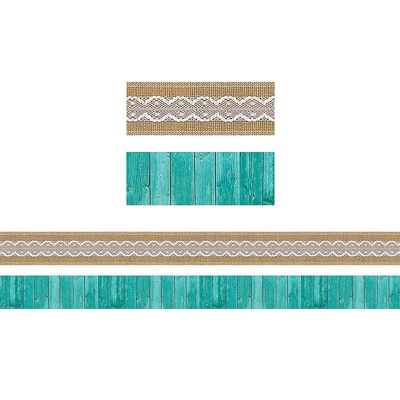 Shabby Chic Double-Sided Border (Pack of 8) - Border/Trimmer - Teacher Created Resources