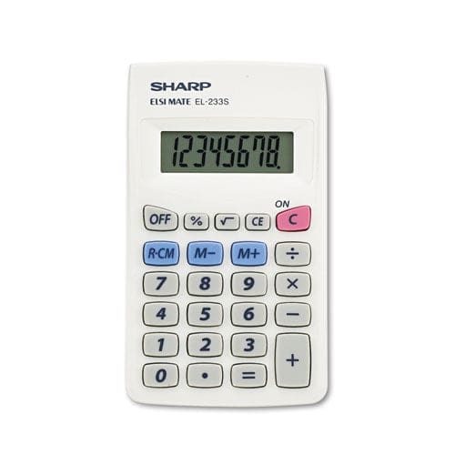 Sharp El233sb Pocket Calculator 8-digit Lcd - Technology - Sharp®