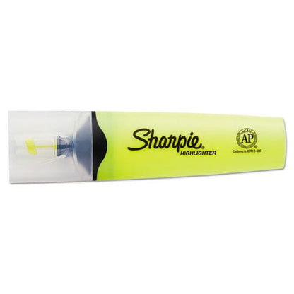 Sharpie Clearview Tank-style Highlighter Fluorescent Yellow Ink Chisel Tip Yellow/black/clear Barrel Dozen - School Supplies - Sharpie®