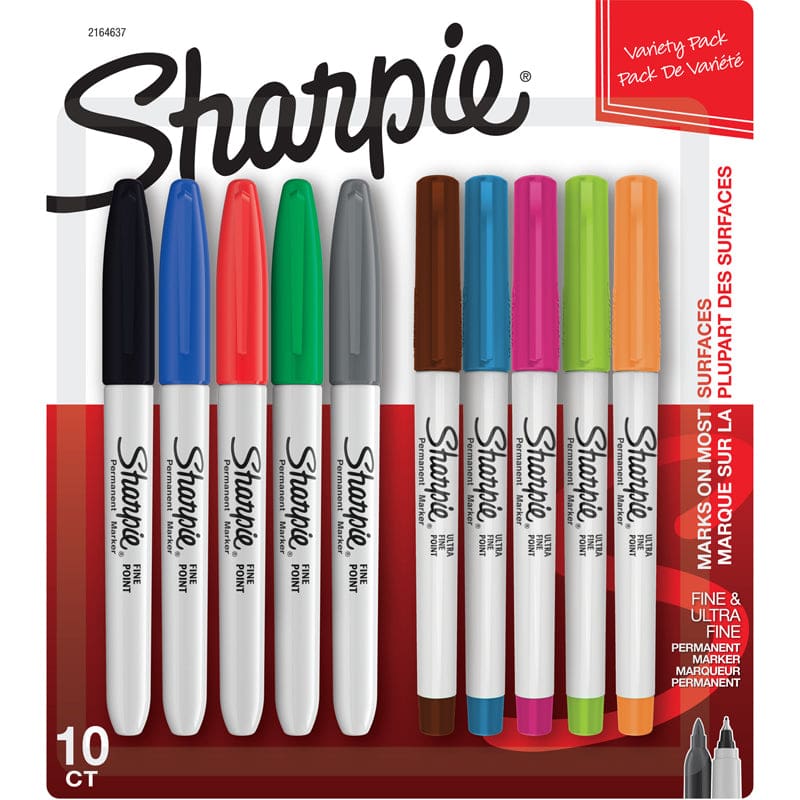 Sharpie Fine/Ultra Fine Asst 10Ct (Pack of 2) - Markers - Sanford L.p.
