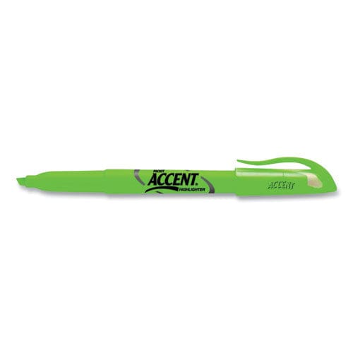 Sharpie Pocket Style Highlighters Fluorescent Green Ink Chisel Tip Green Barrel Dozen - School Supplies - Sharpie®