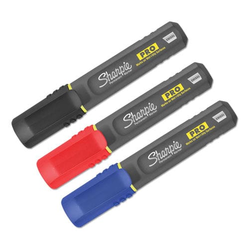 Sharpie Pro Permanent Marker Broad Chisel Tip Assorted Colors 3/pack - School Supplies - Sharpie®