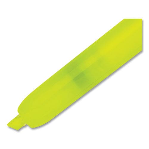 Sharpie Retractable Highlighters Fluorescent Yellow Ink Chisel Tip Yellow/black Barrel Dozen - School Supplies - Sharpie®