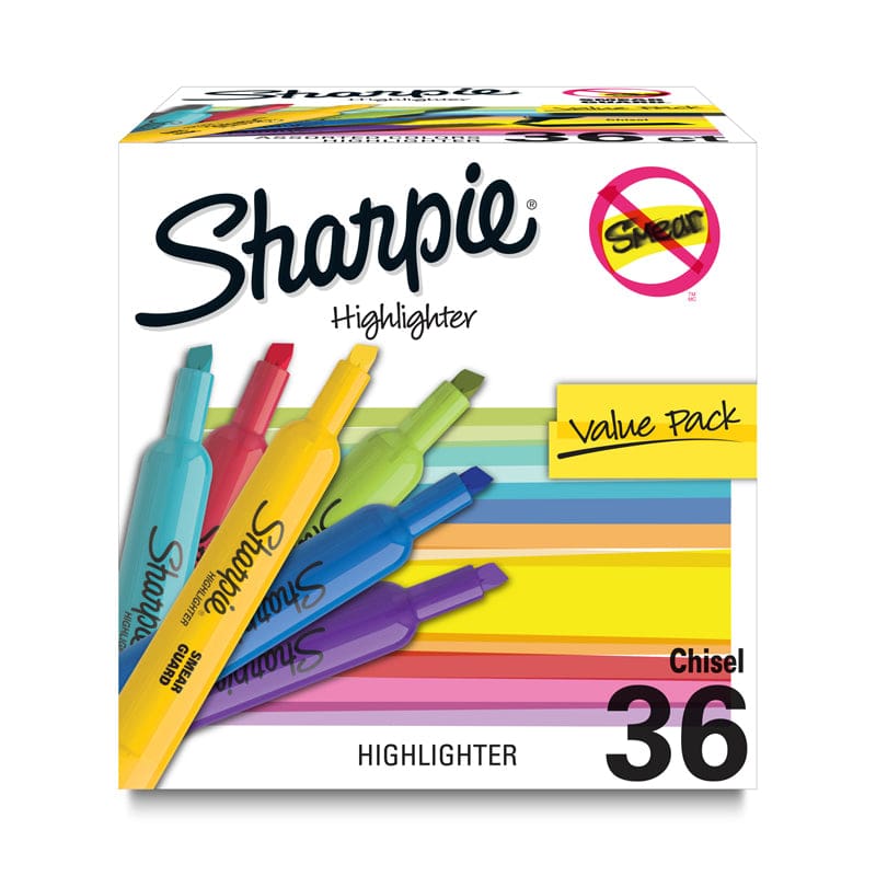 Sharpie Tank Highlighters Asst 36Ct - Highlighters - Sanford L.p.