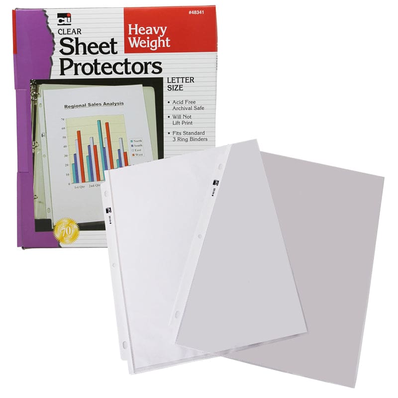 Sheet Protectors 100/Bx (Pack of 2) - Sheet Protectors - Charles Leonard