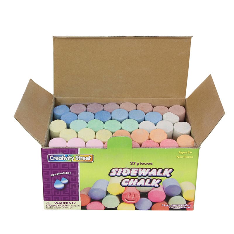 Sidewalk Chalk 37 Pieces (Pack of 6) - Chalk - Dixon Ticonderoga Co - Pacon